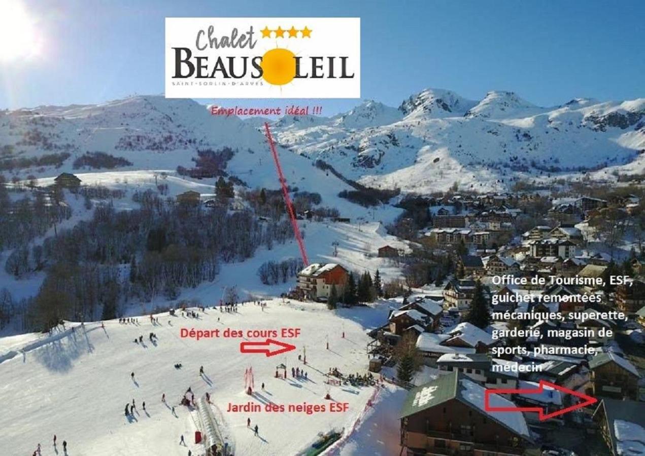 Saint-Sorlin-dʼArves Chalet Beausoleil 4 Etoiles - Prestige - Au Pied Du Col De La Croix De Fer מראה חיצוני תמונה